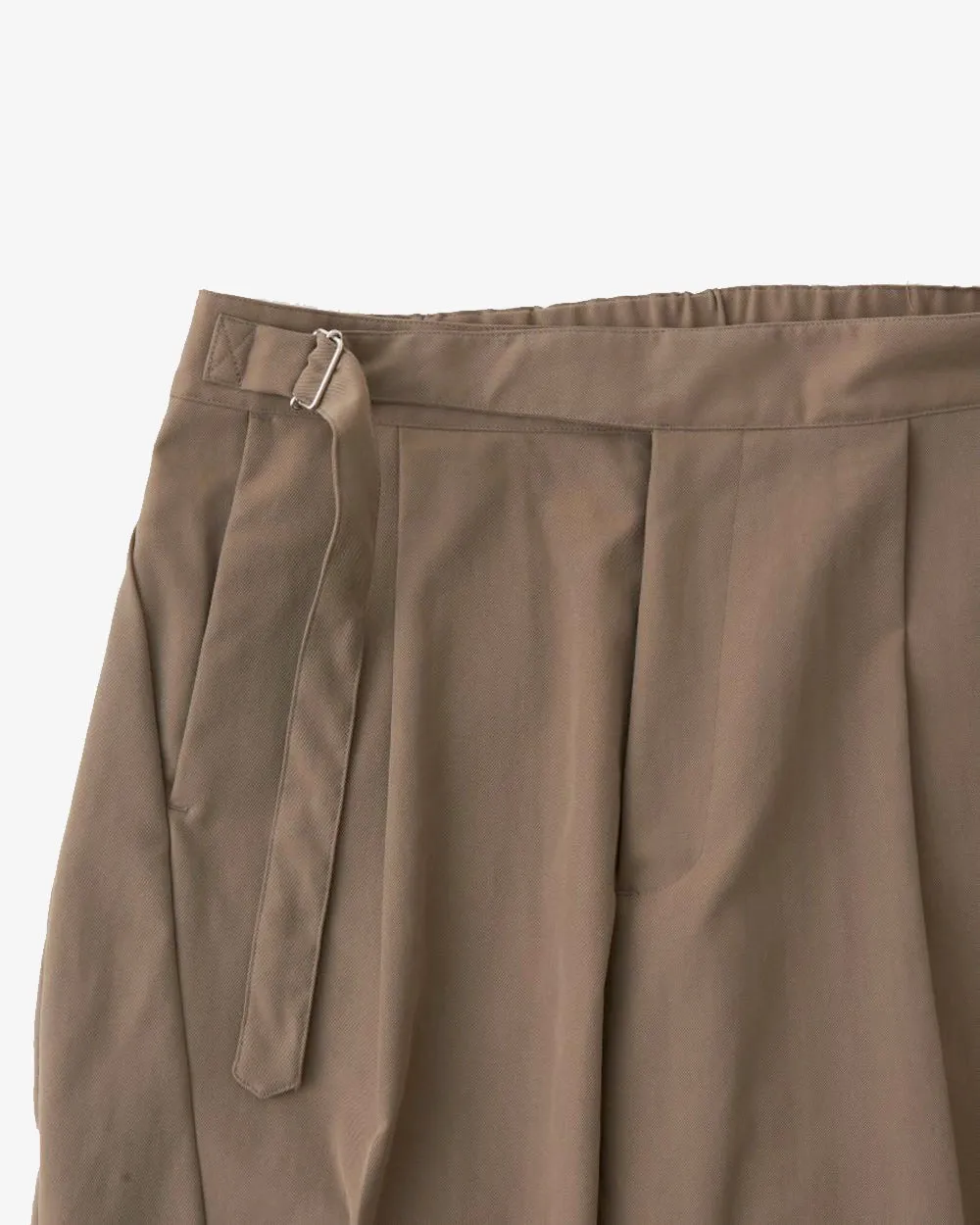 1 Tuck Tapered Pants - Beige