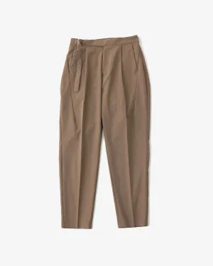 1 Tuck Tapered Pants - Beige