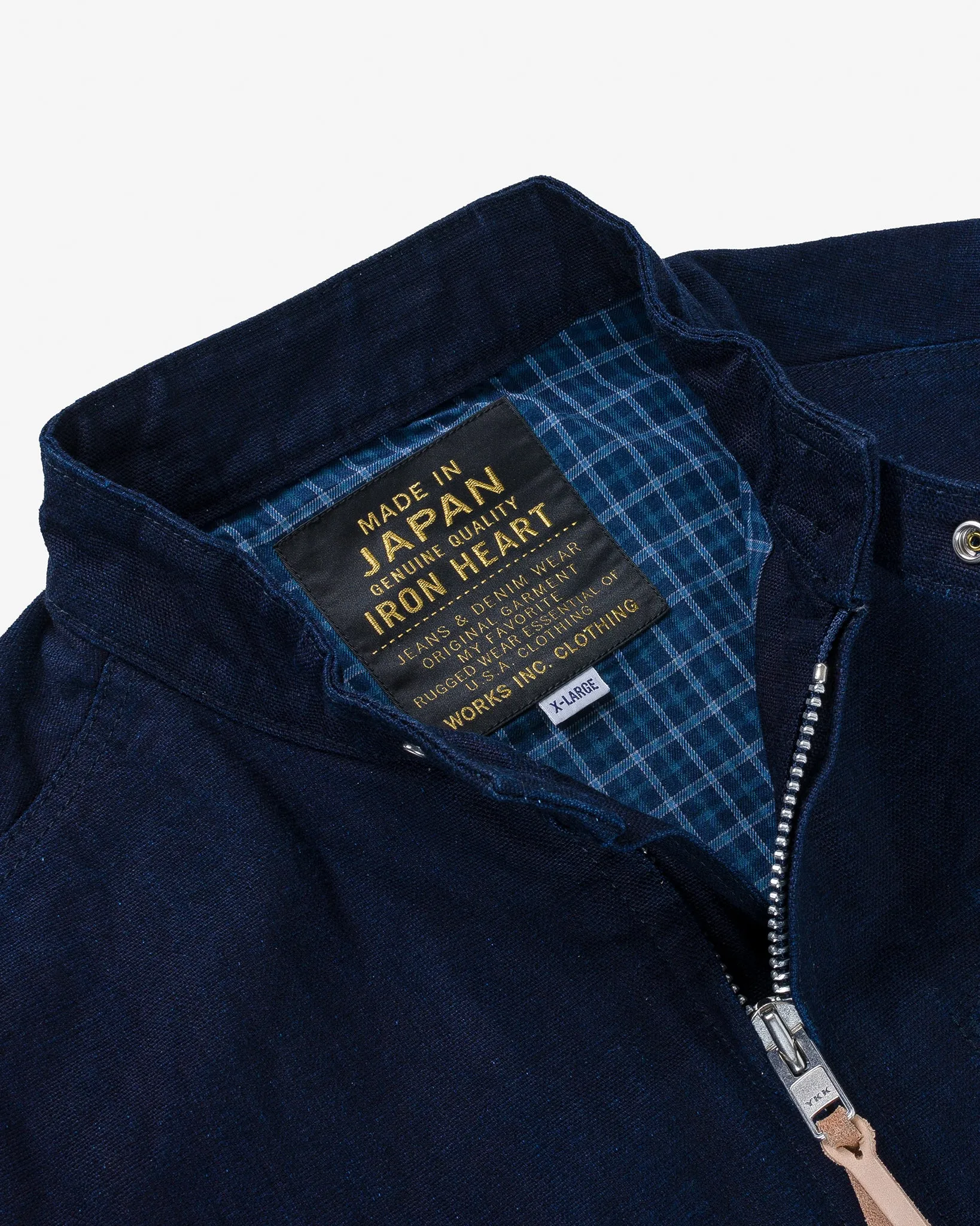 13oz Oxford Cloth Riders Jacket - Indigo