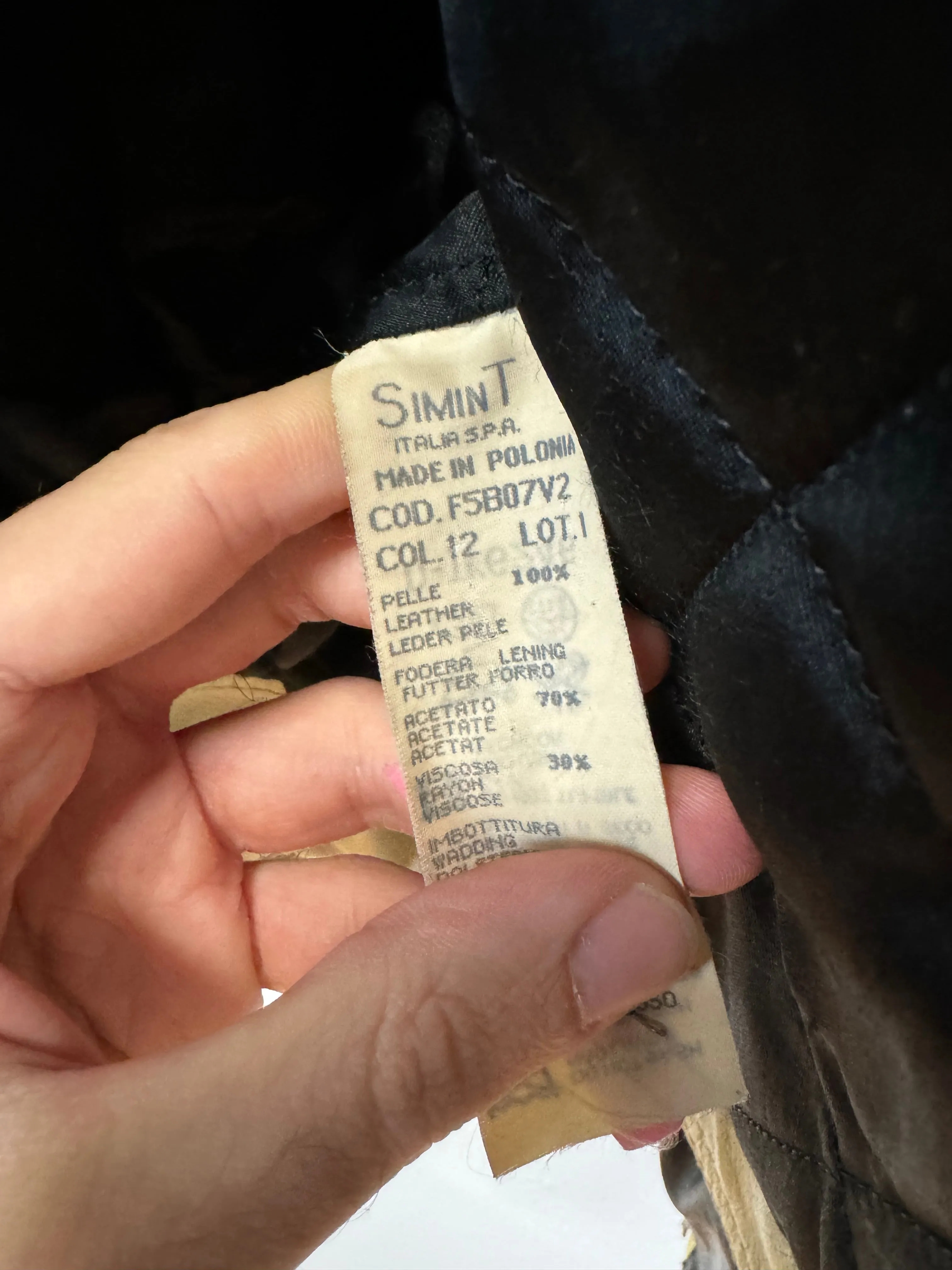 1980s Armani cropped biker leather jacket