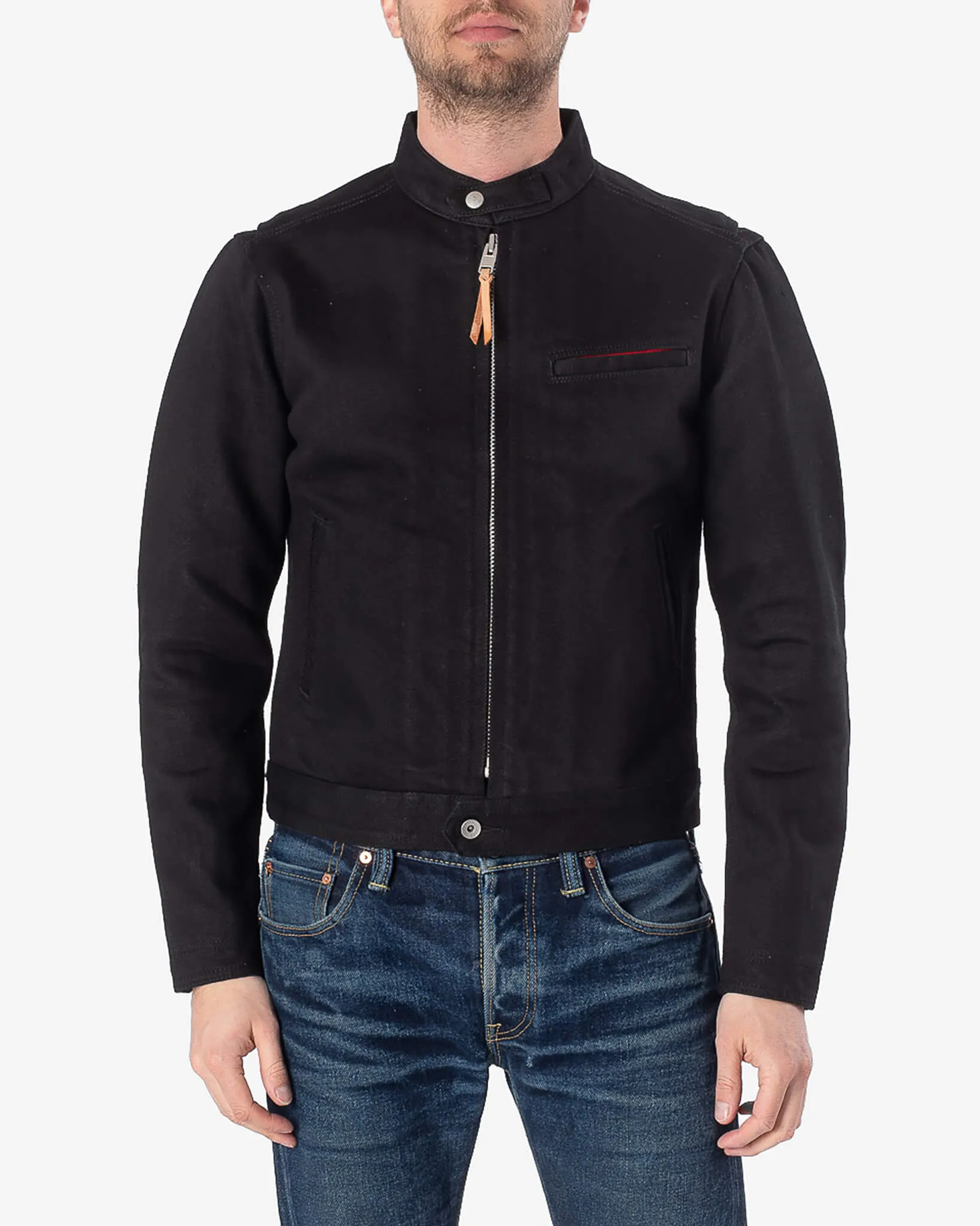 21oz Denim Rider's Jacket - Superblack Non-Fade