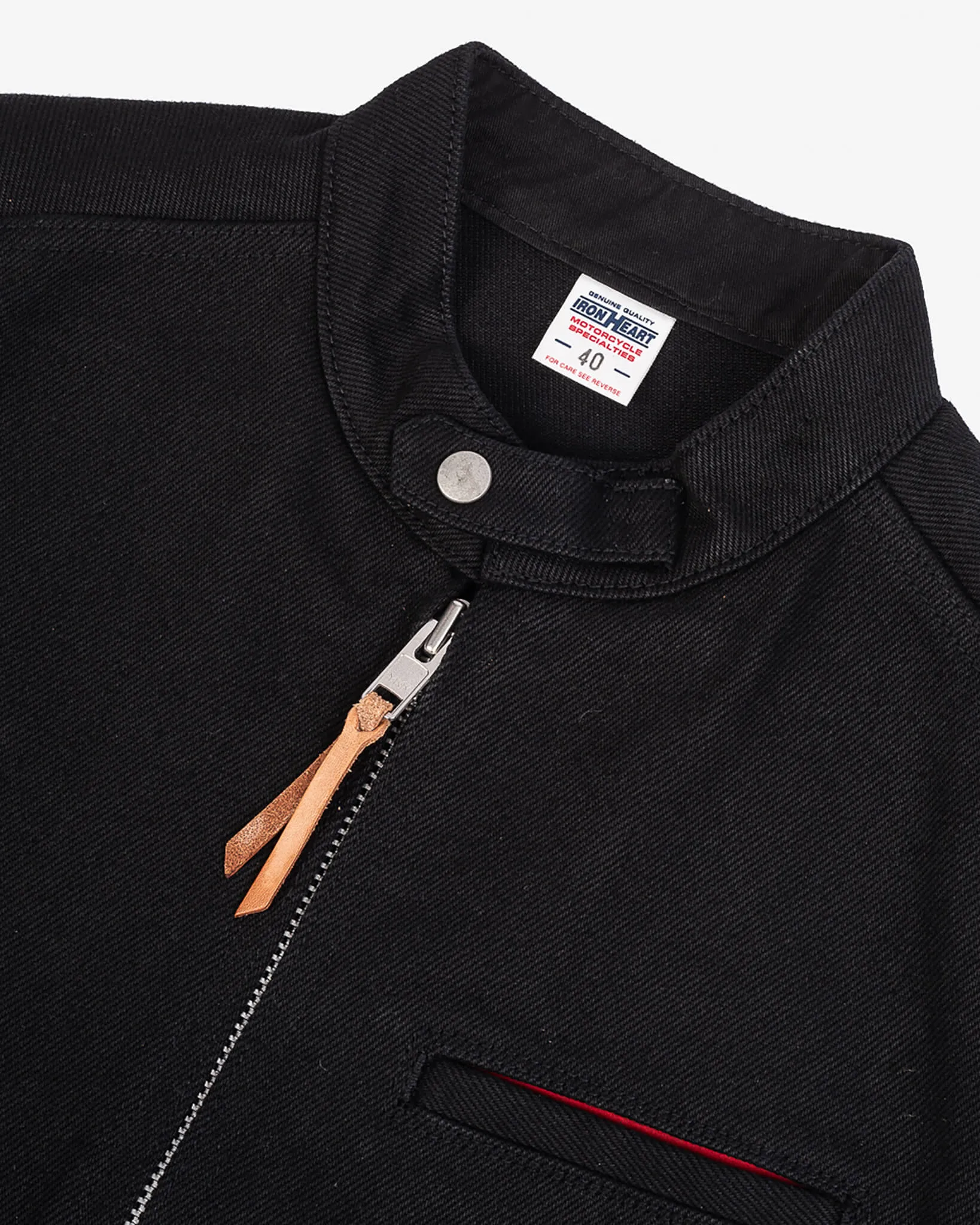 21oz Denim Rider's Jacket - Superblack Non-Fade