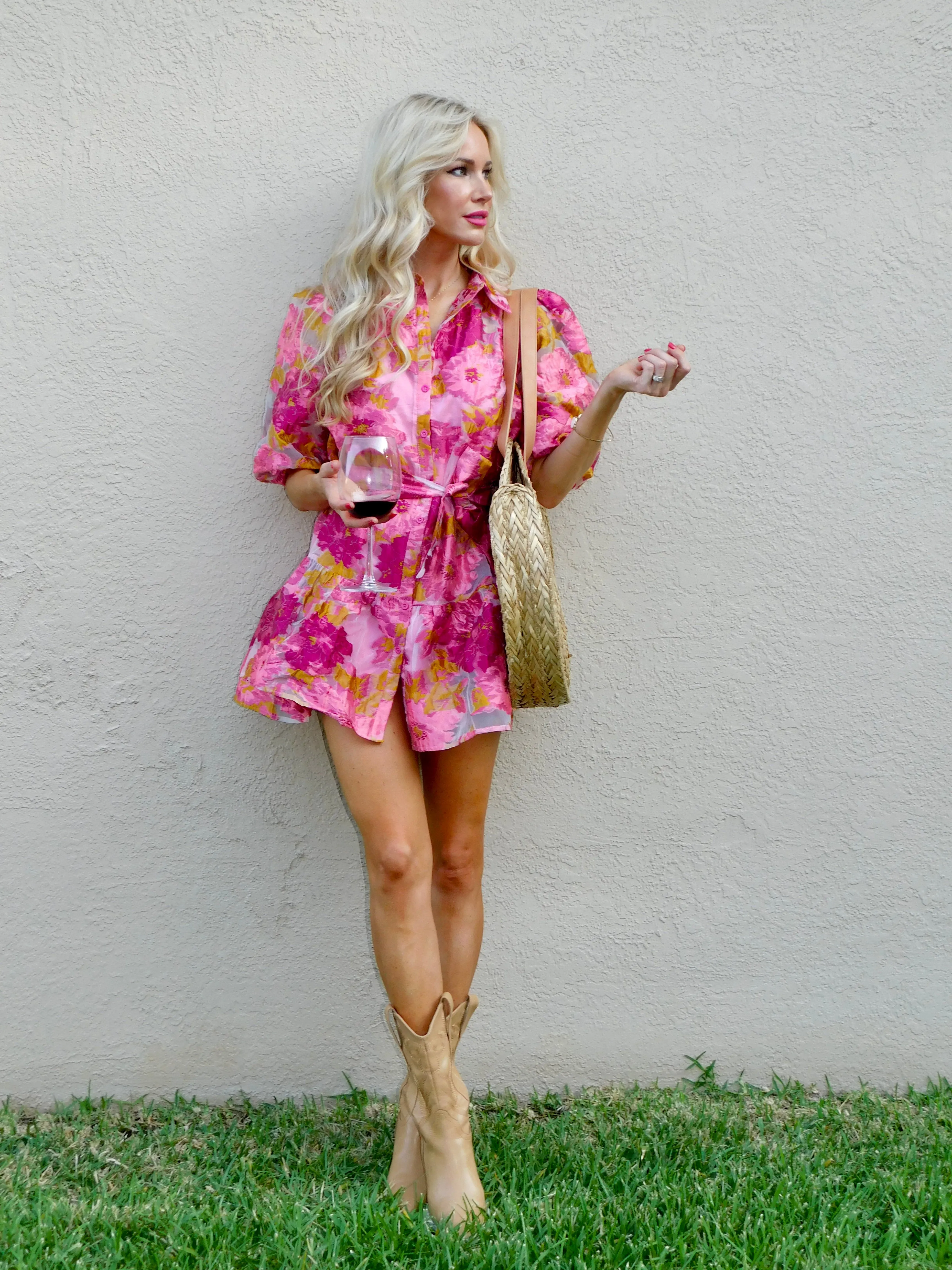 Adelaide Floral Print Mini Dress