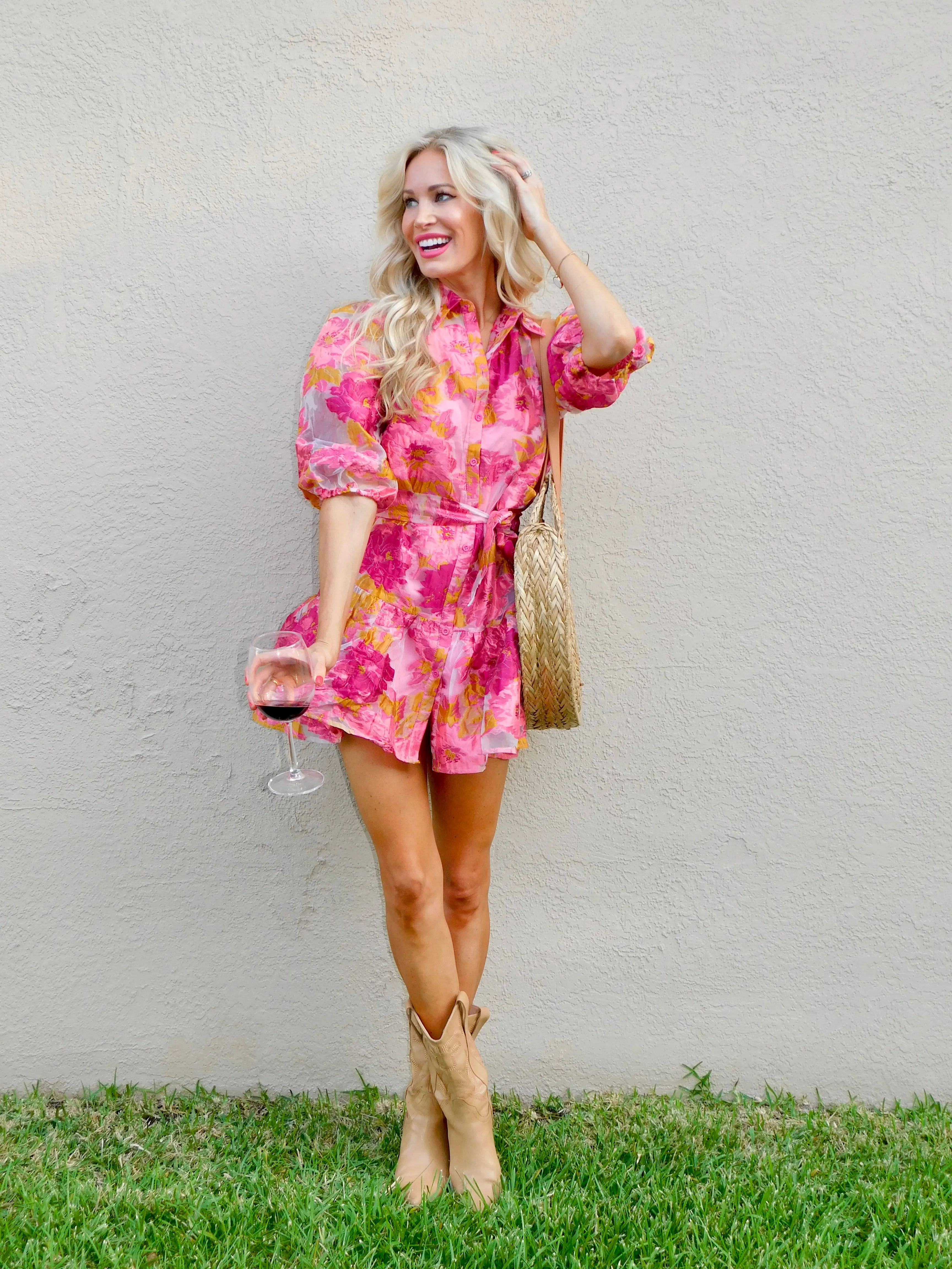 Adelaide Floral Print Mini Dress
