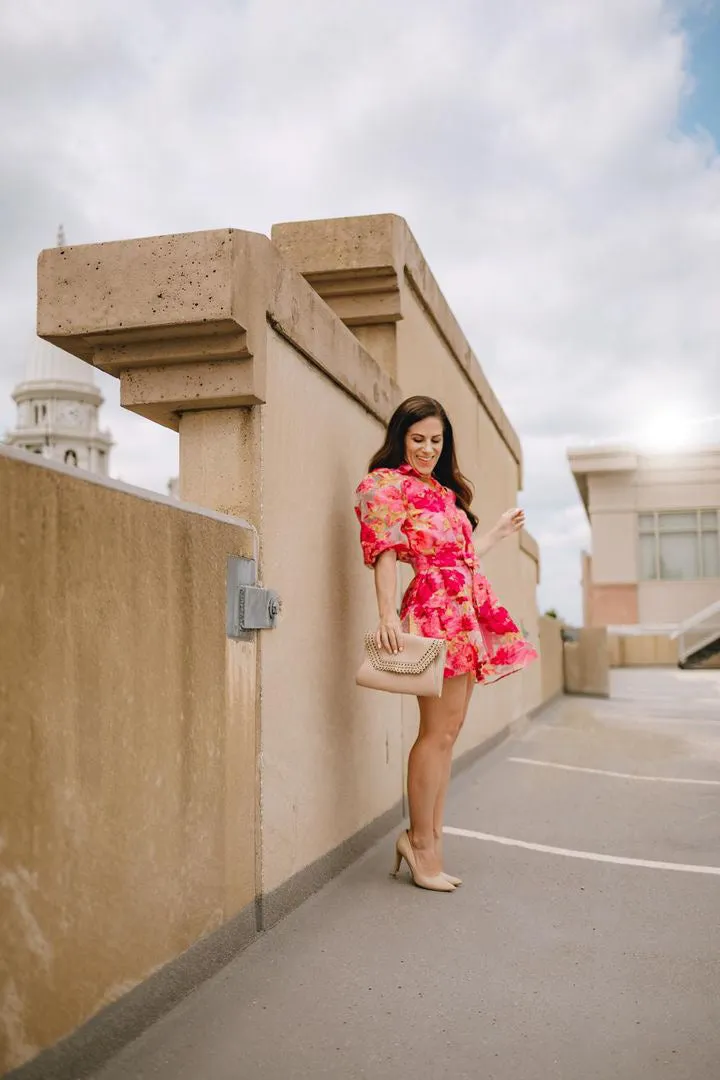 Adelaide Floral Print Mini Dress