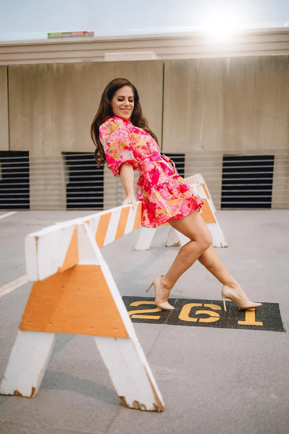 Adelaide Floral Print Mini Dress