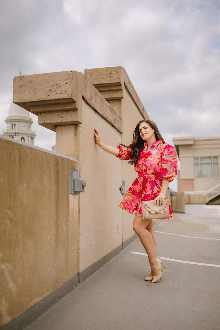 Adelaide Floral Print Mini Dress