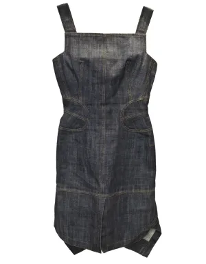 Alaia Blue Denim Dress Sz M