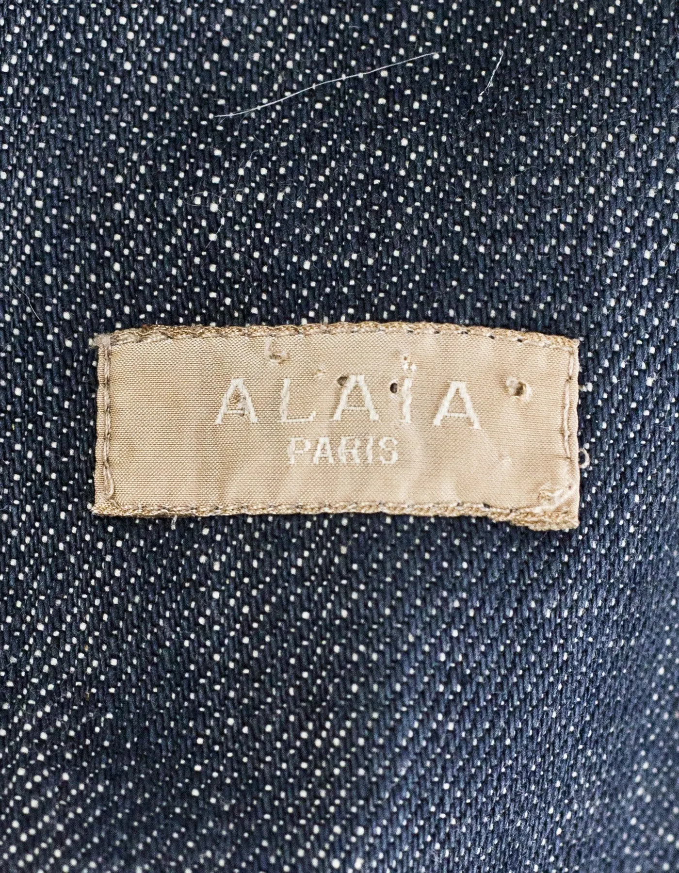 Alaia Blue Denim Dress Sz M