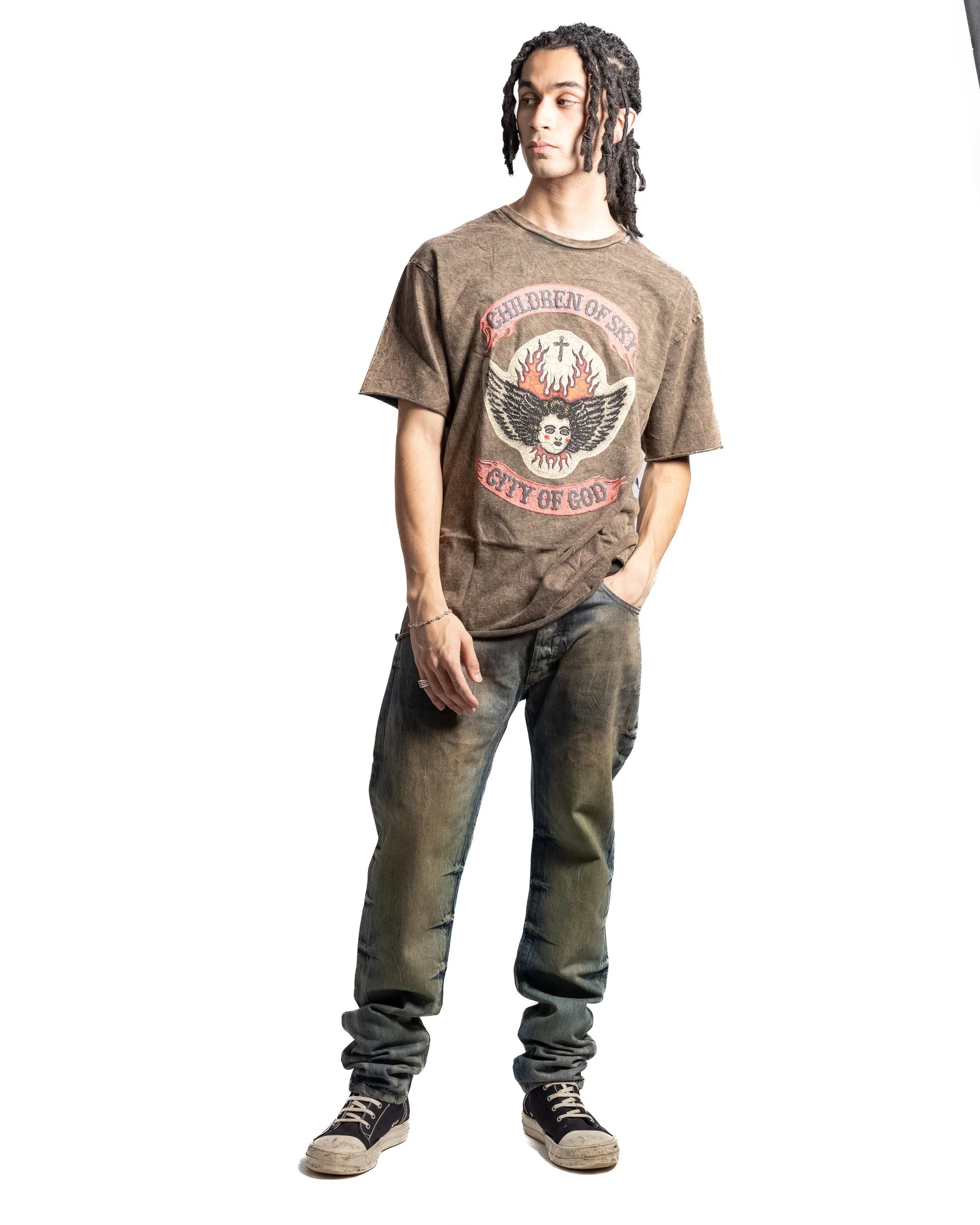 Alchemist City Of God Tee Acid Brown