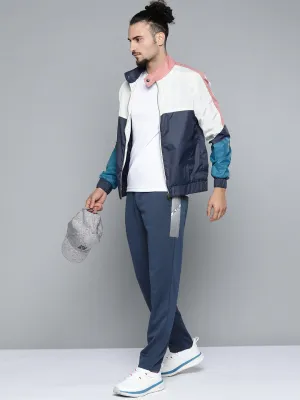 Alcis Men Navy Blue Solid Track Pants