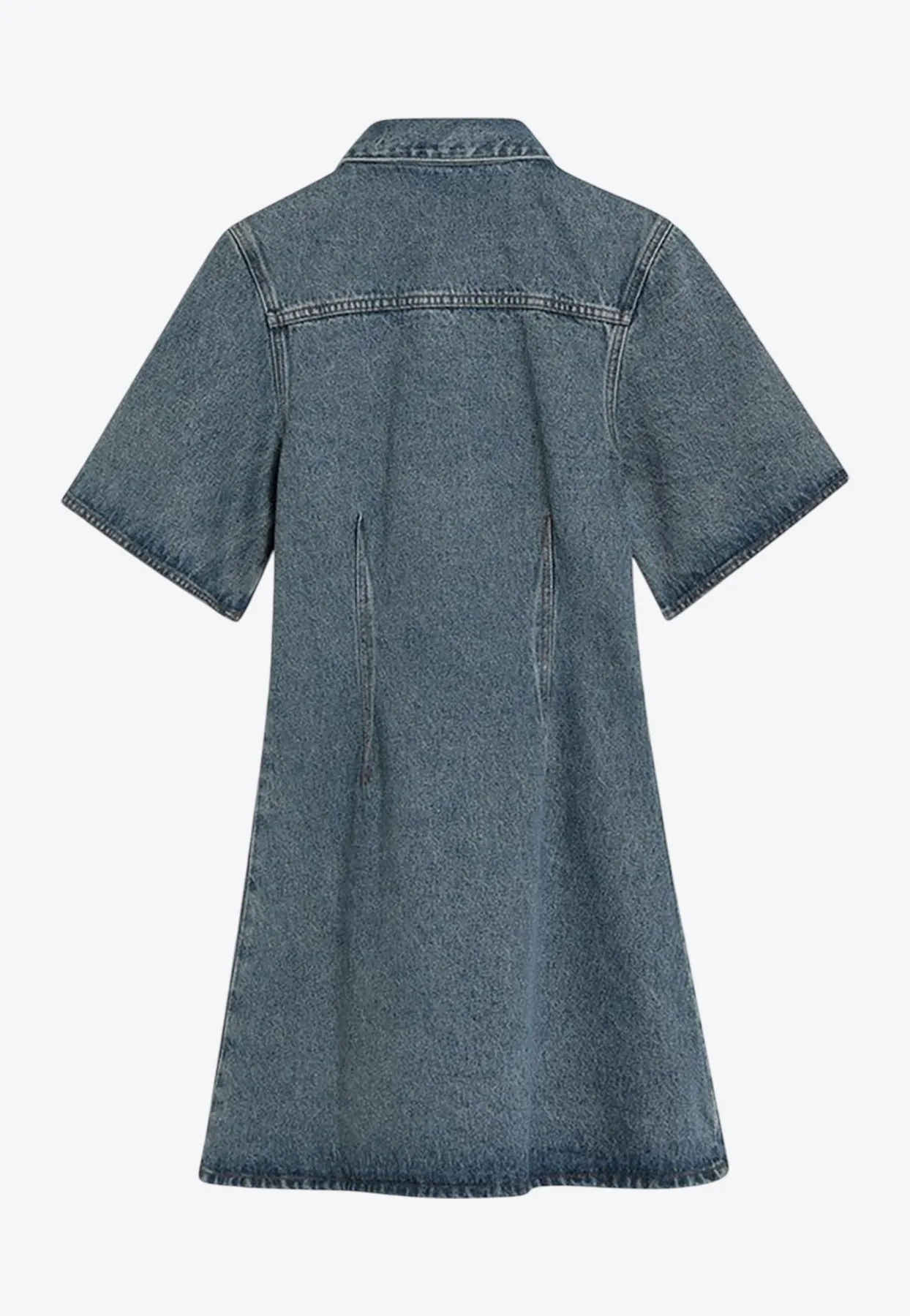 Ami De Coeur Mini Denim Shirt Dress