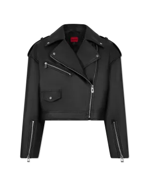 Arida Faux Leather Biker Jacket