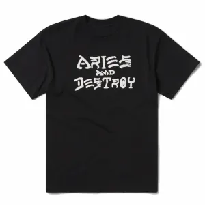 Aries Vintage Aries and Destroy SS Tee Black