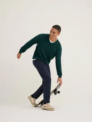 ARYAN - Slim-Fit Washed Cotton Pants