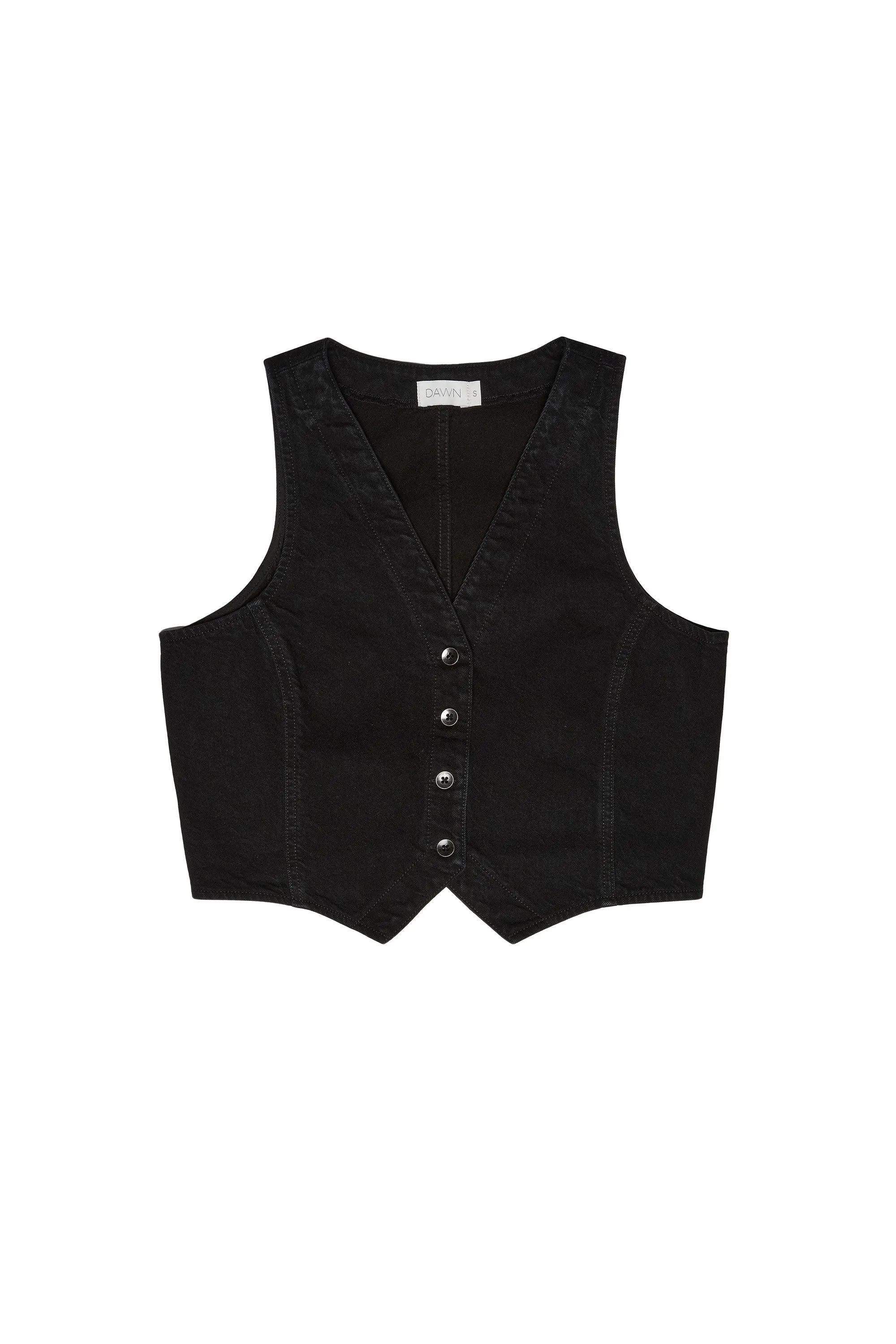 Astra Denim Vest Black