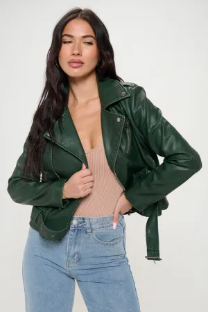 Asymmetric Belt Jacket