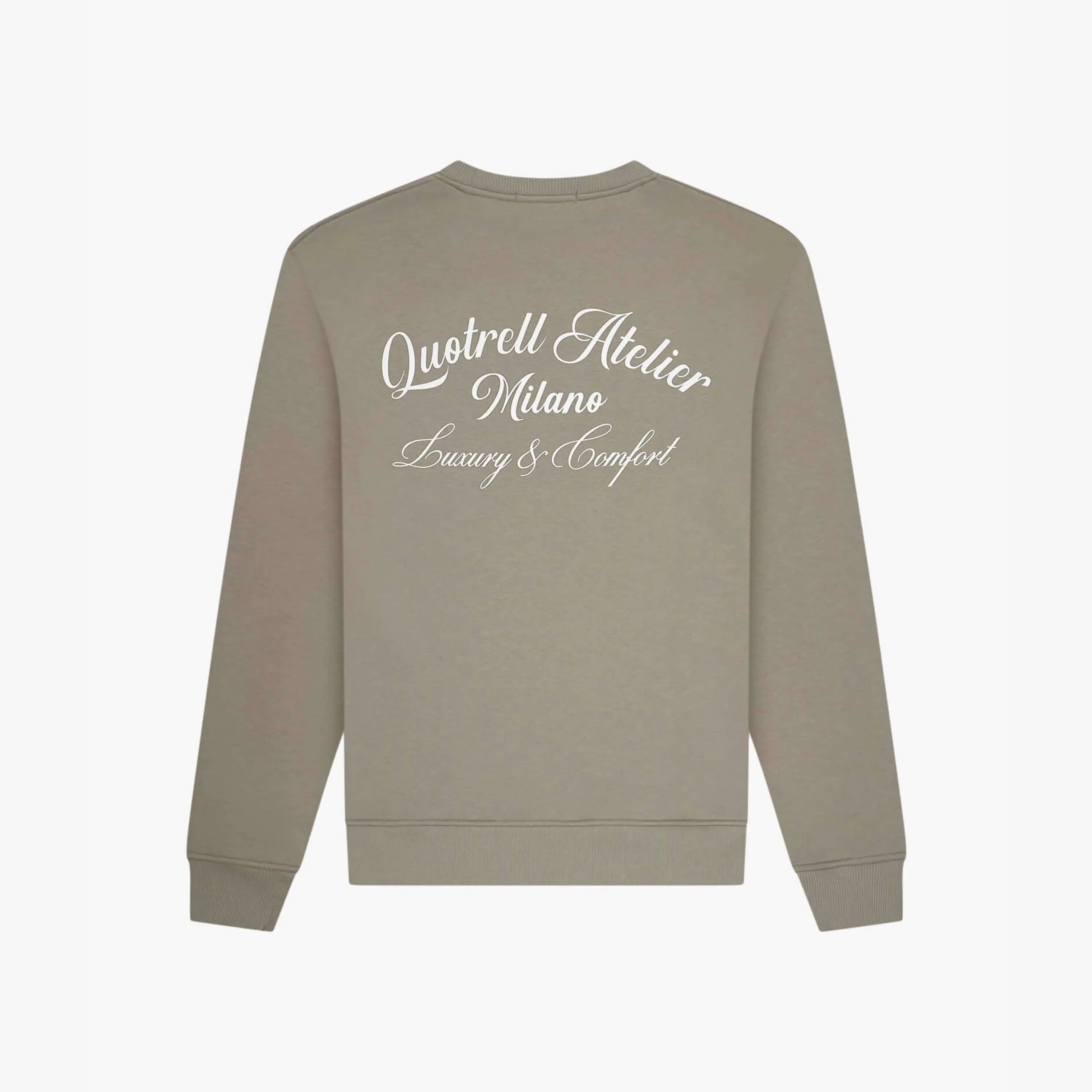 ATELIER MILANO CREWNECK | FADED OLIVE/WHITE