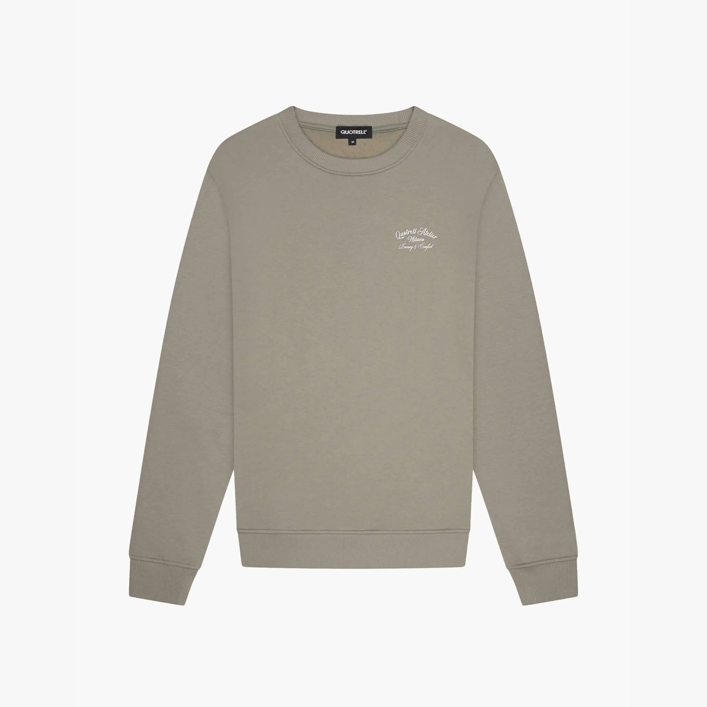 ATELIER MILANO CREWNECK | FADED OLIVE/WHITE