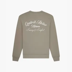 ATELIER MILANO CREWNECK | FADED OLIVE/WHITE