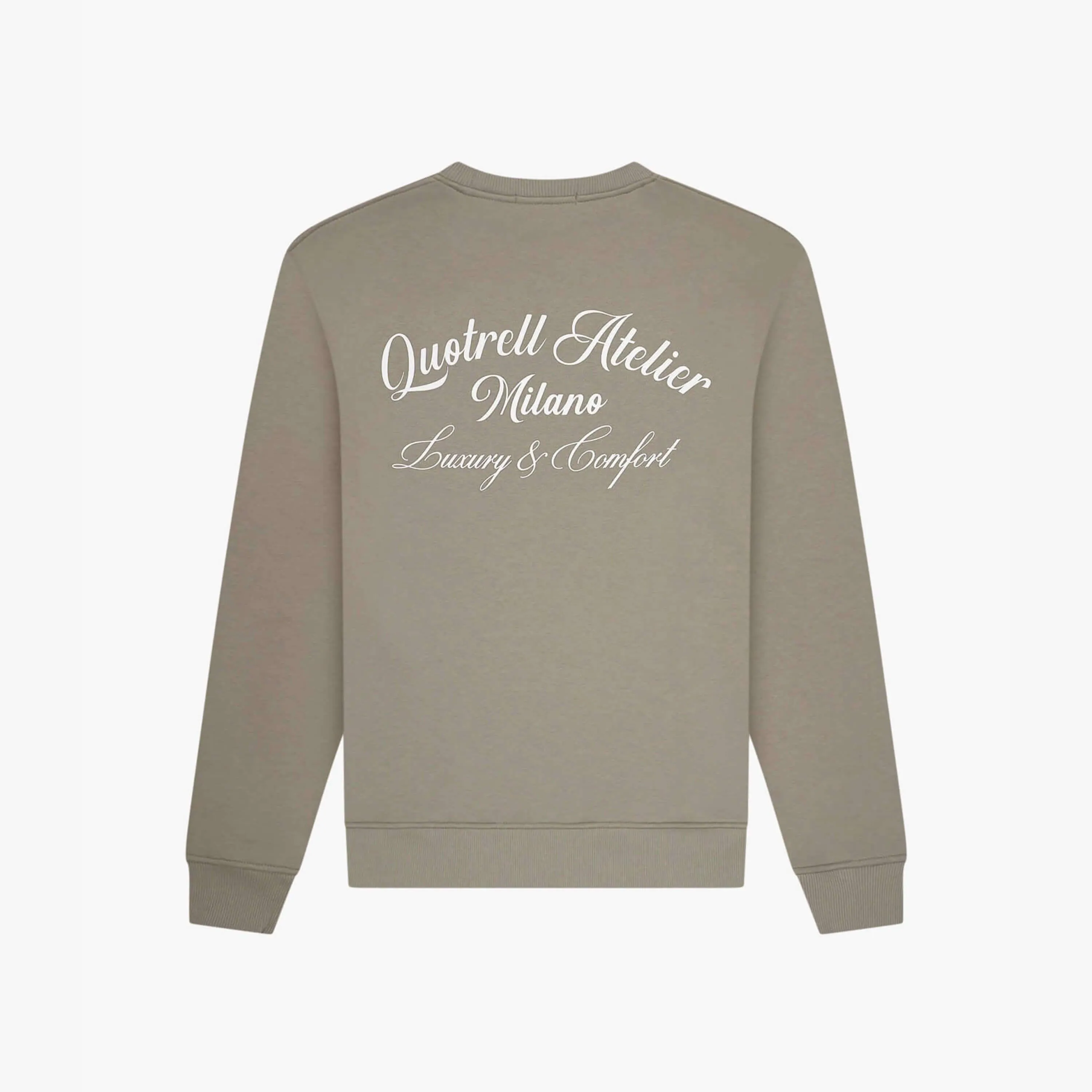 ATELIER MILANO CREWNECK | FADED OLIVE/WHITE