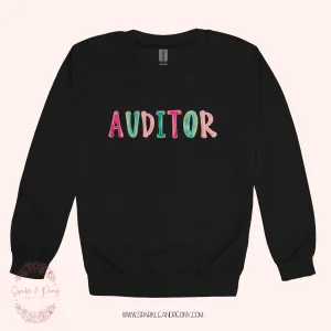 Auditor graphic crewneck- adult sizes