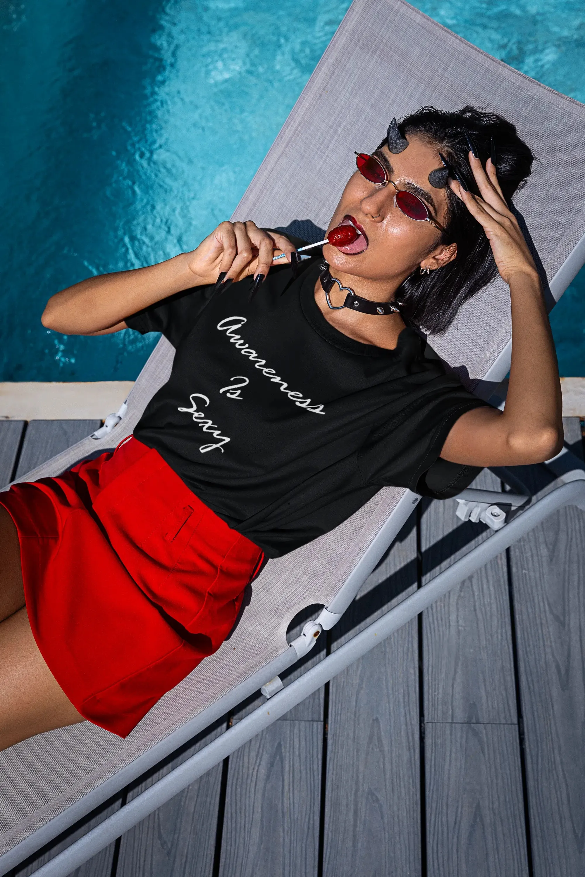 Awareness is Sexy Staple Short Sleeve T-Shirt