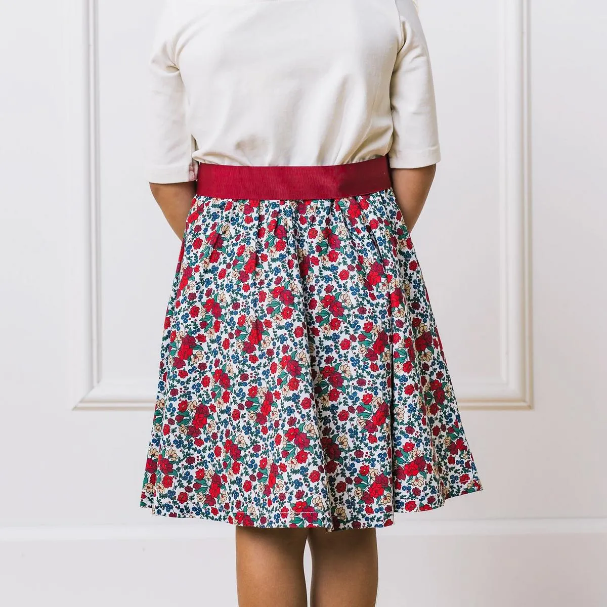 Baby Lightweight Blocked Skater Dress - Holiday Multi Floral
