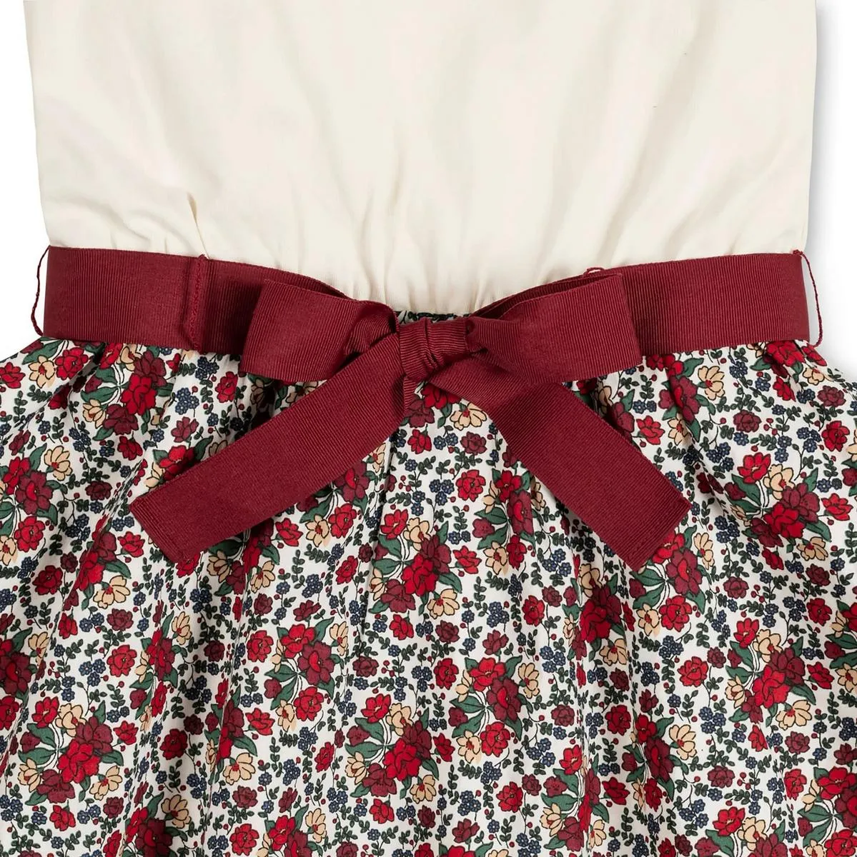 Baby Lightweight Blocked Skater Dress - Holiday Multi Floral