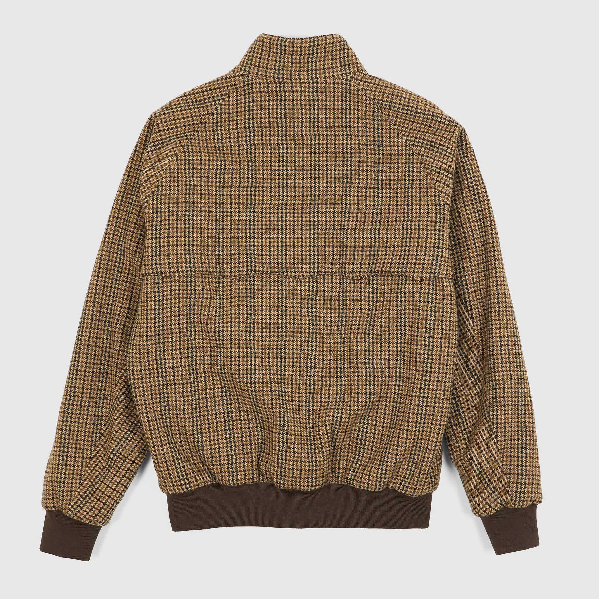 Baracuta G9 Houndstooth Wool Harrington Jacket