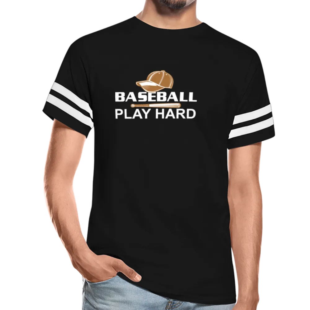 BASEBALL PLAY HARD Vintage Sport T-Shirt