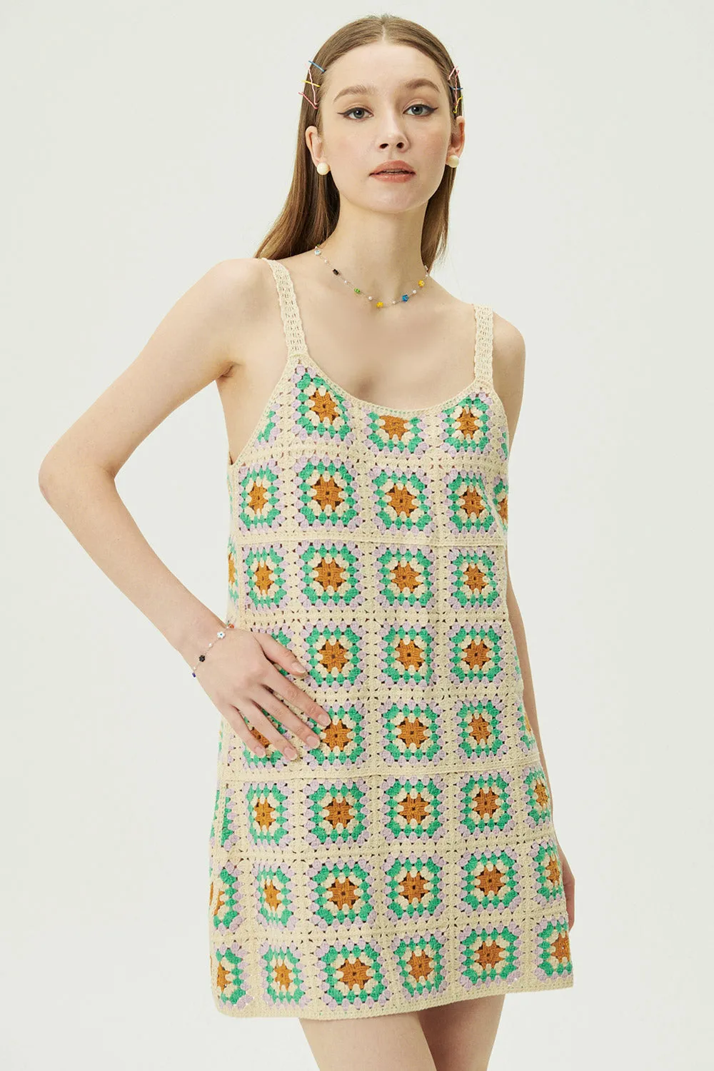 Beverly Crochet Mini Dress