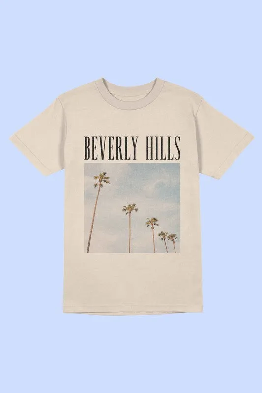 BEVERLY HILLS PHOTOGRAPH GRAPHIC TEE