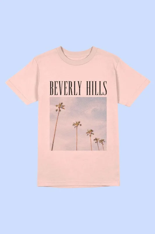 BEVERLY HILLS PHOTOGRAPH GRAPHIC TEE