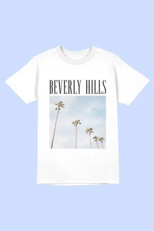 BEVERLY HILLS PHOTOGRAPH GRAPHIC TEE