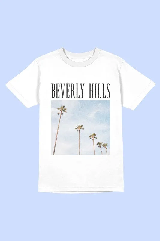 BEVERLY HILLS PHOTOGRAPH GRAPHIC TEE