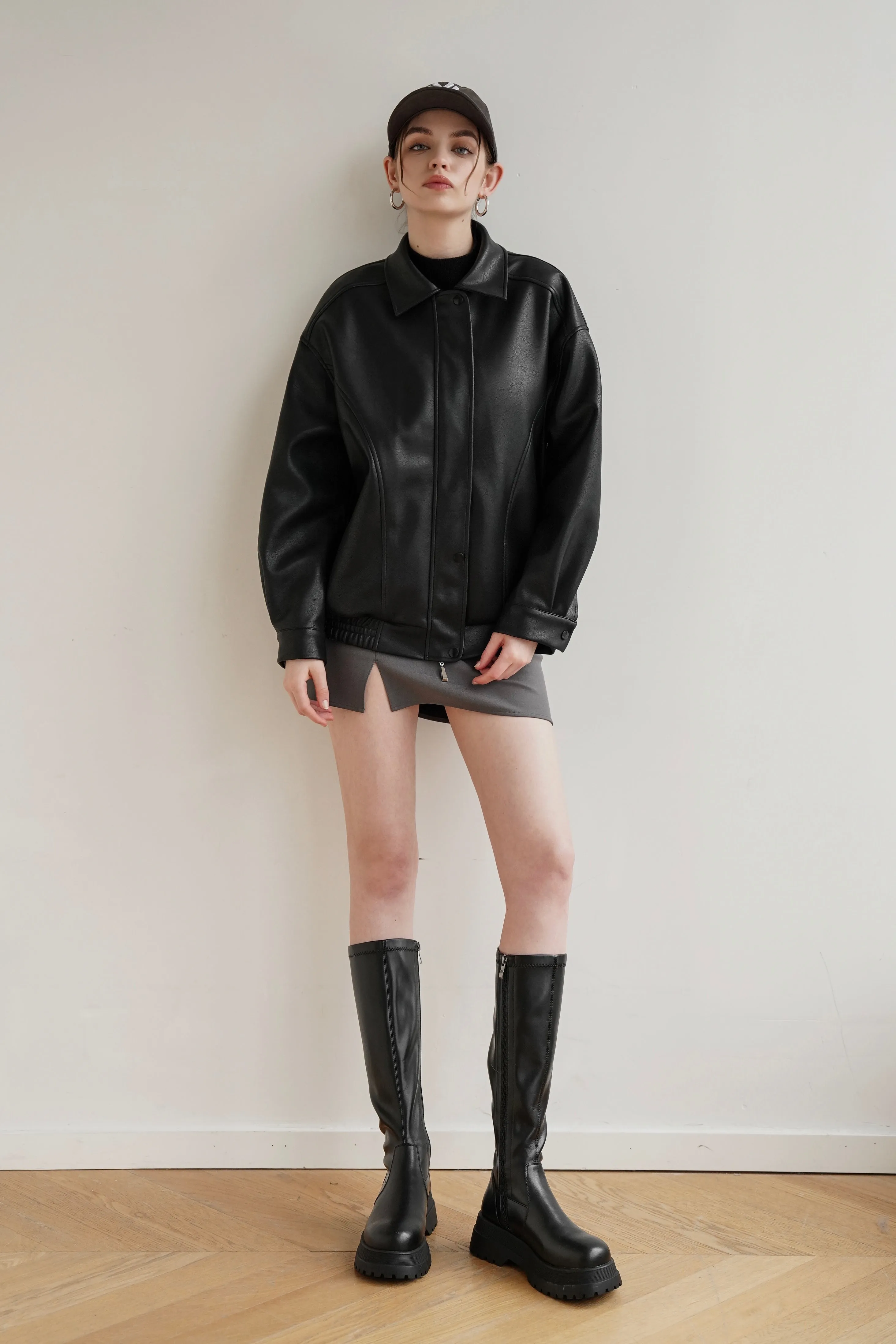 Biker Girl Vegan Leather Jacket