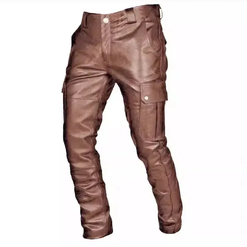 Black Leather Pants For Men