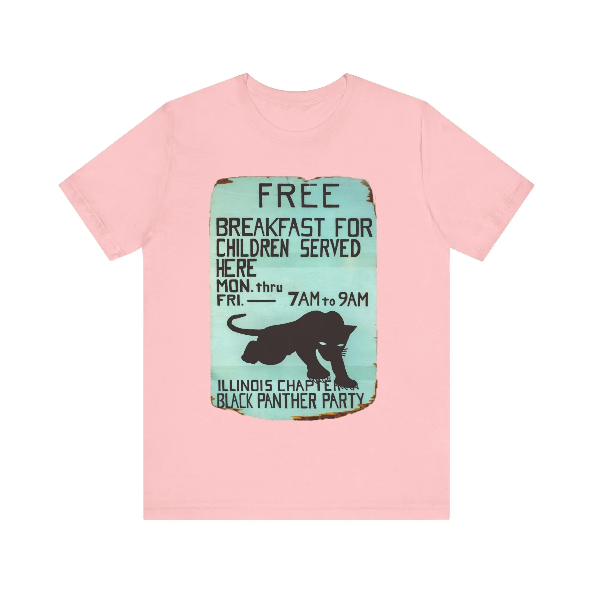 Black Panther Party/Free Breakfast for Children: Unisex Jersey Tee