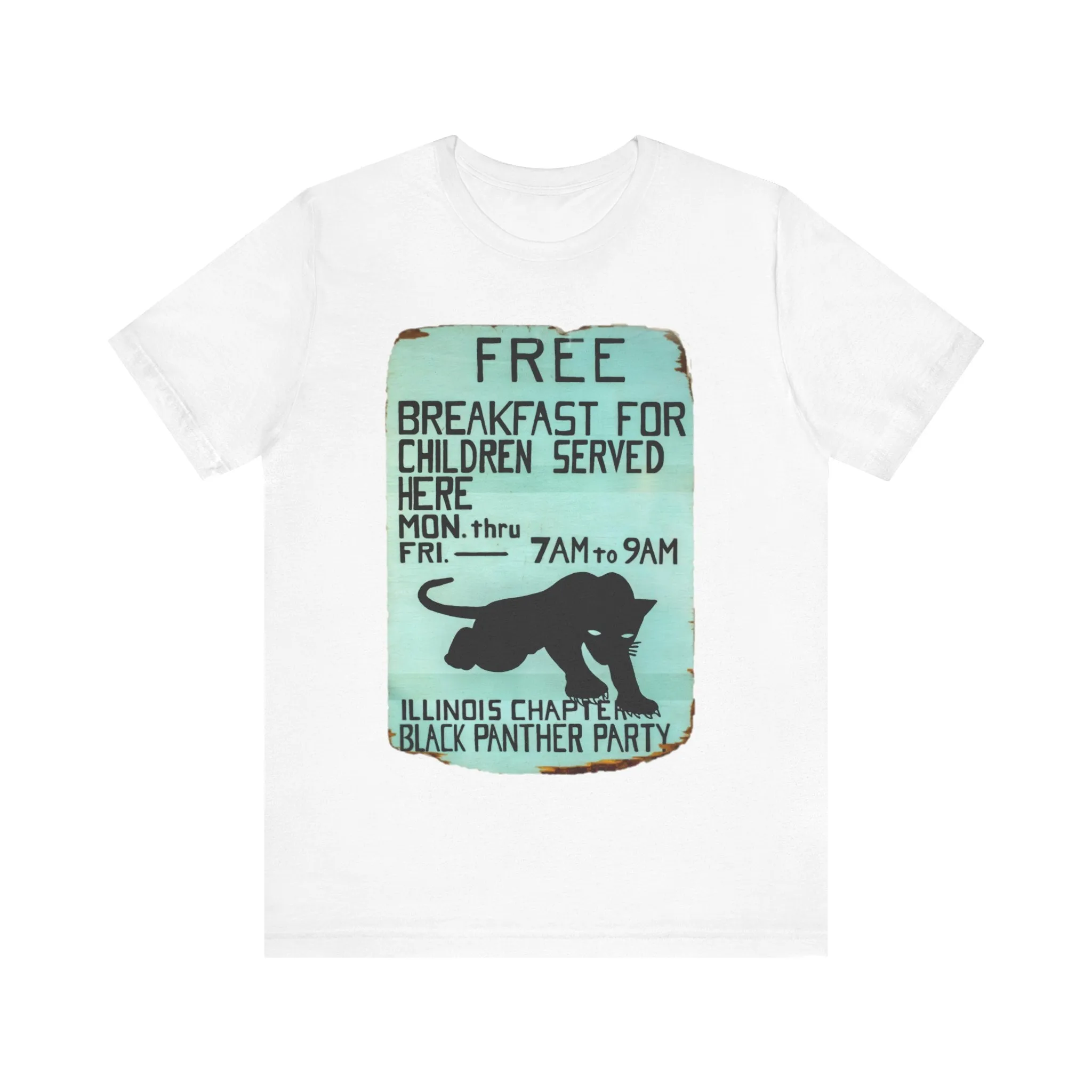 Black Panther Party/Free Breakfast for Children: Unisex Jersey Tee