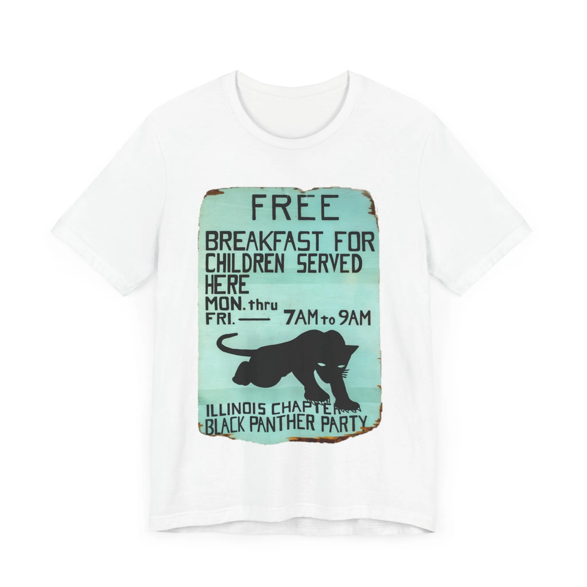 Black Panther Party/Free Breakfast for Children: Unisex Jersey Tee
