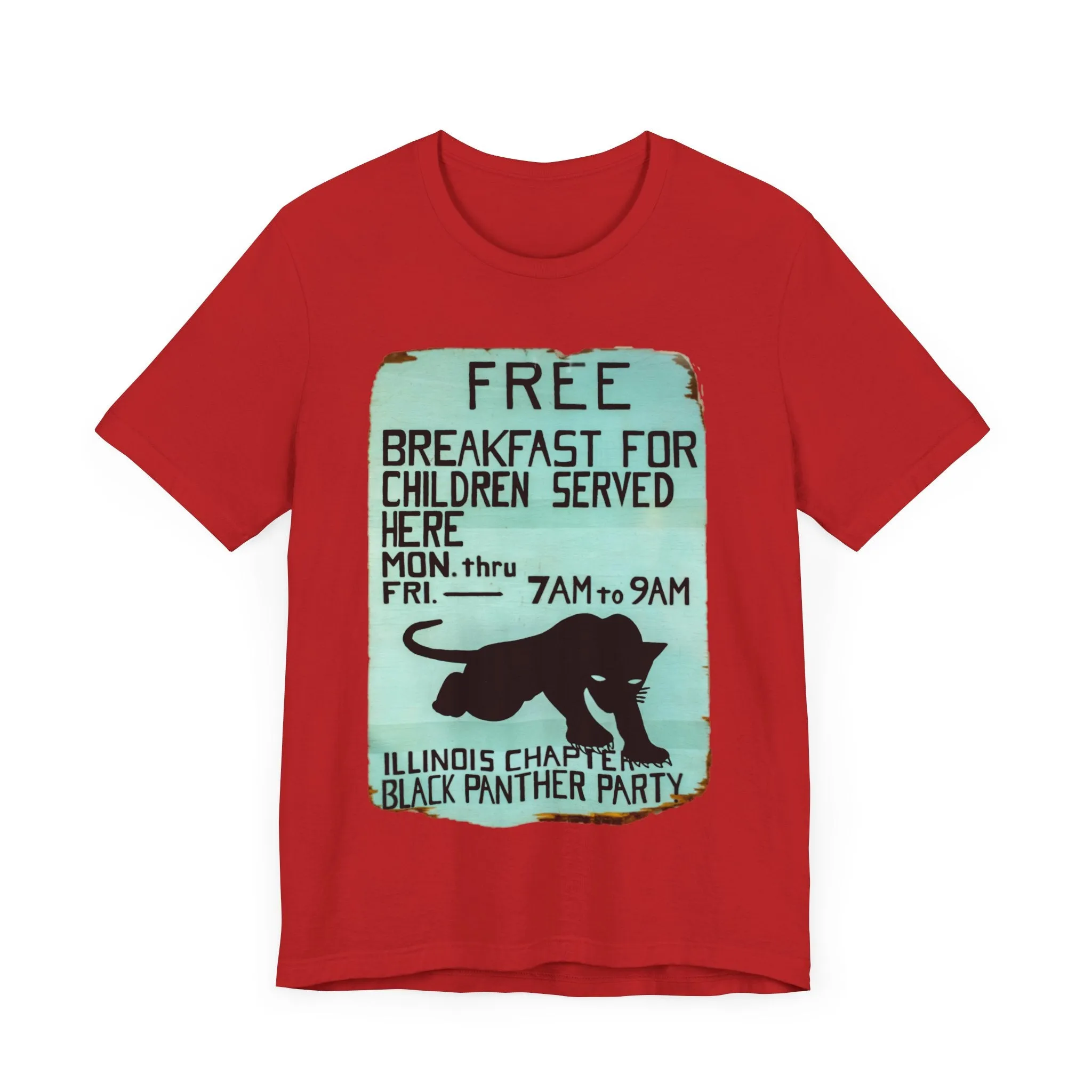 Black Panther Party/Free Breakfast for Children: Unisex Jersey Tee