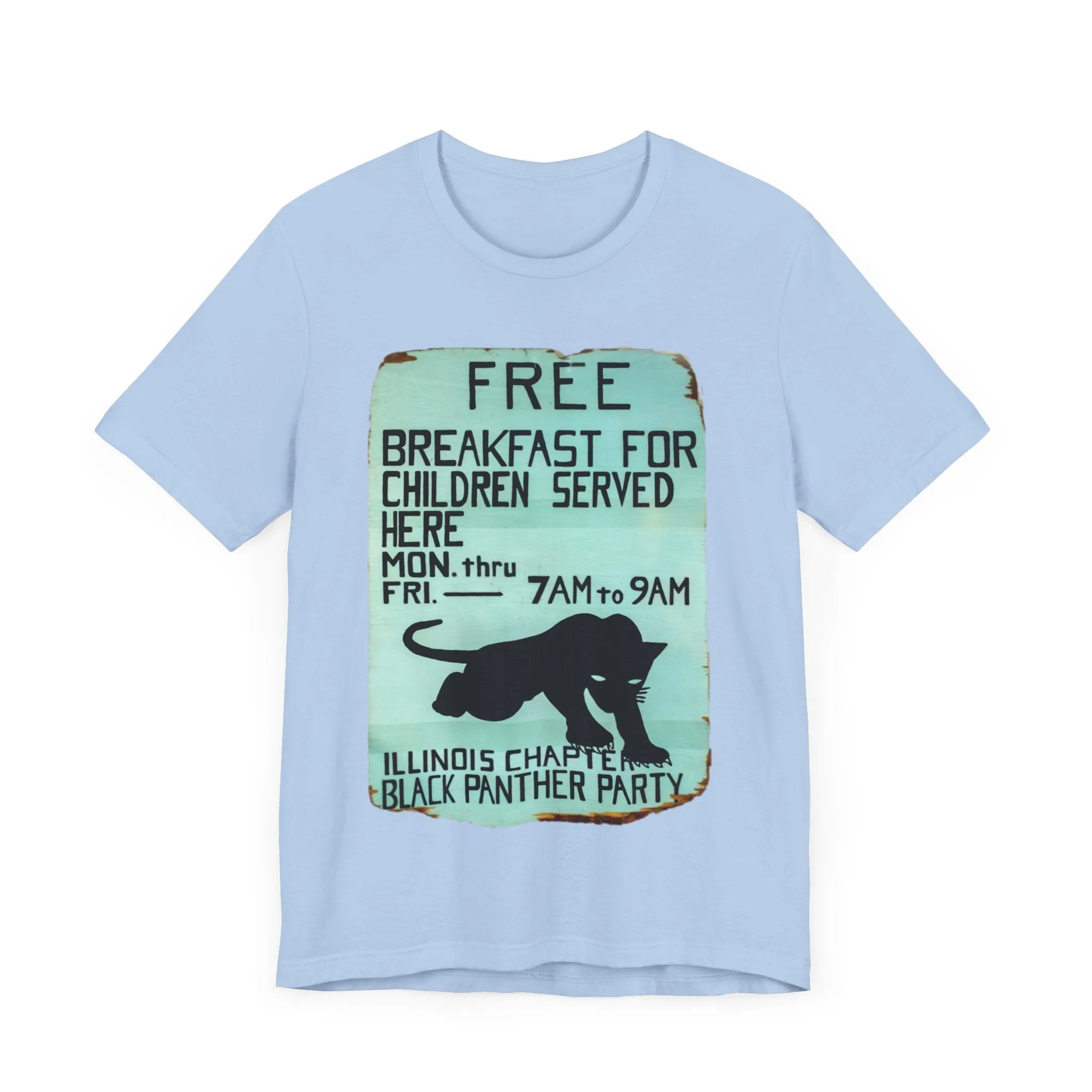 Black Panther Party/Free Breakfast for Children: Unisex Jersey Tee