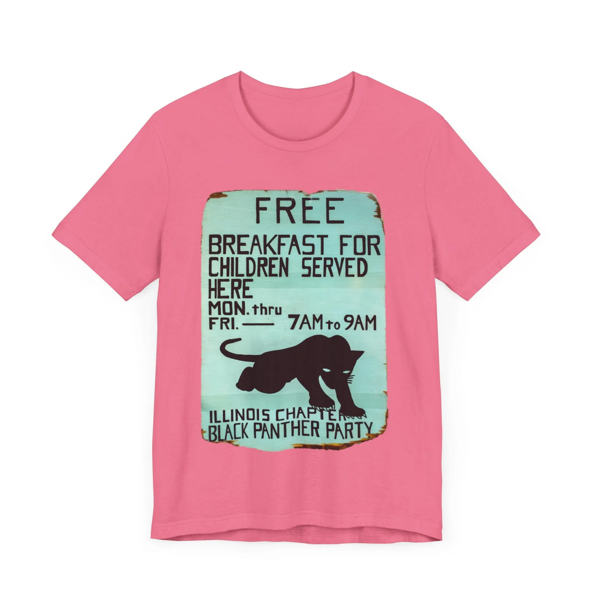 Black Panther Party/Free Breakfast for Children: Unisex Jersey Tee