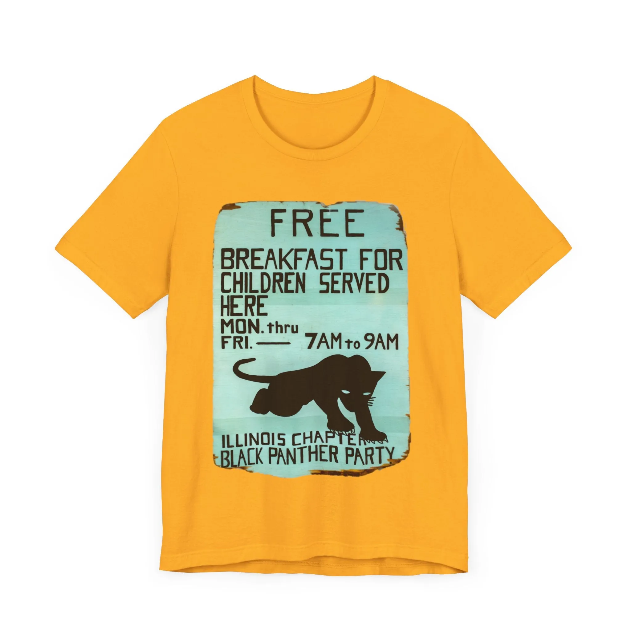 Black Panther Party/Free Breakfast for Children: Unisex Jersey Tee