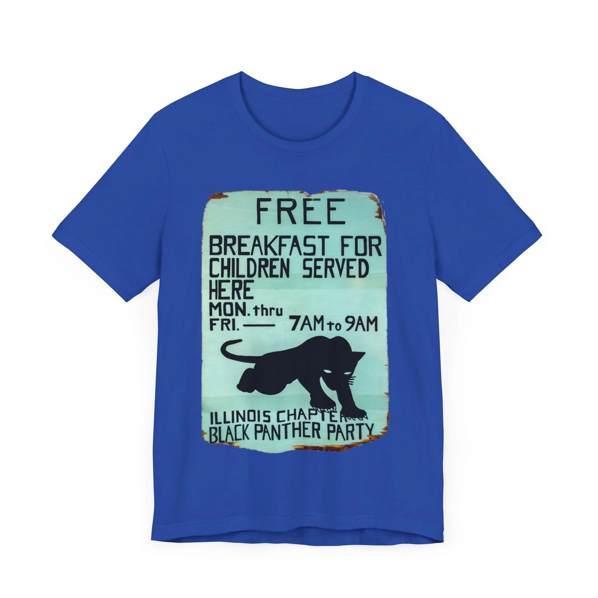 Black Panther Party/Free Breakfast for Children: Unisex Jersey Tee