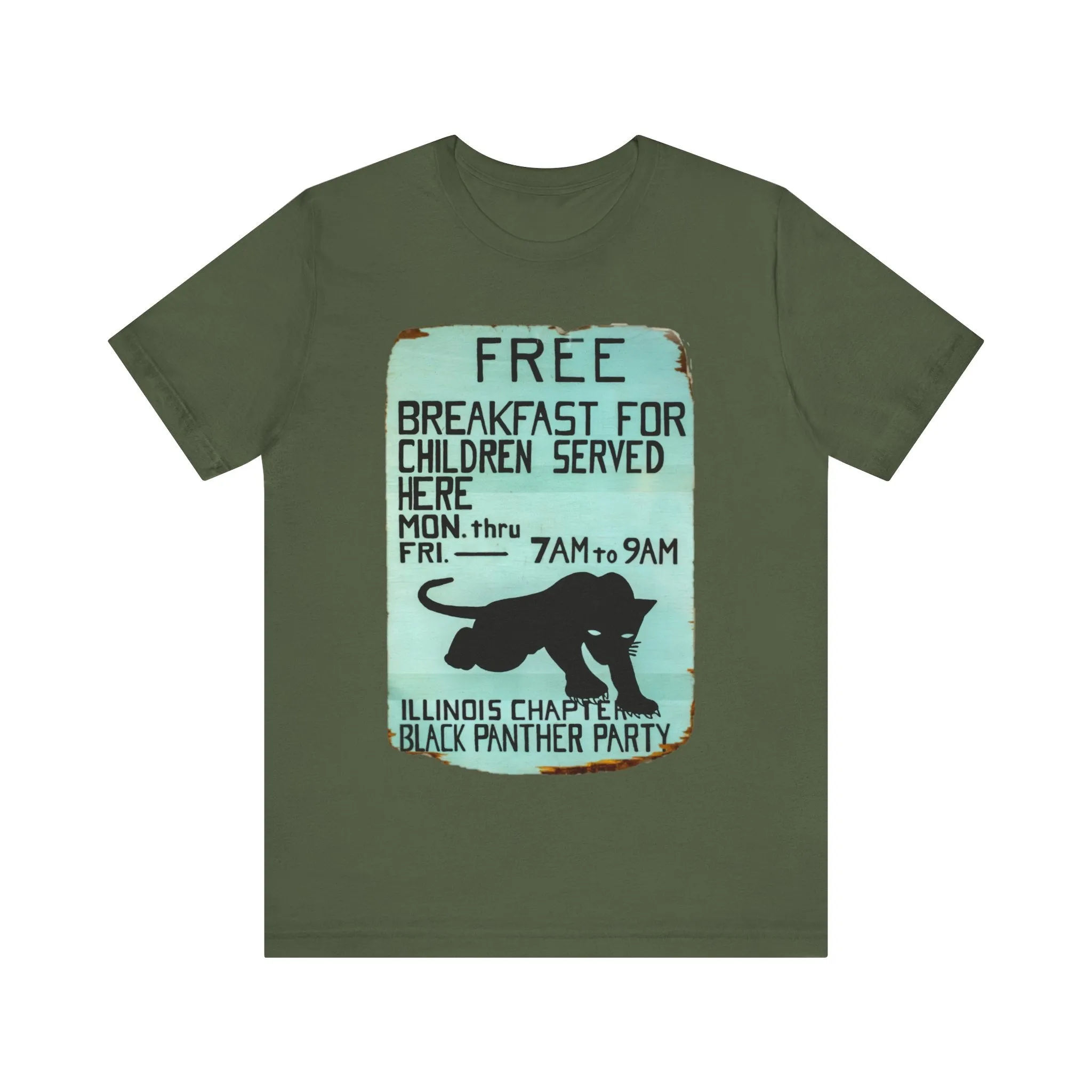 Black Panther Party/Free Breakfast for Children: Unisex Jersey Tee