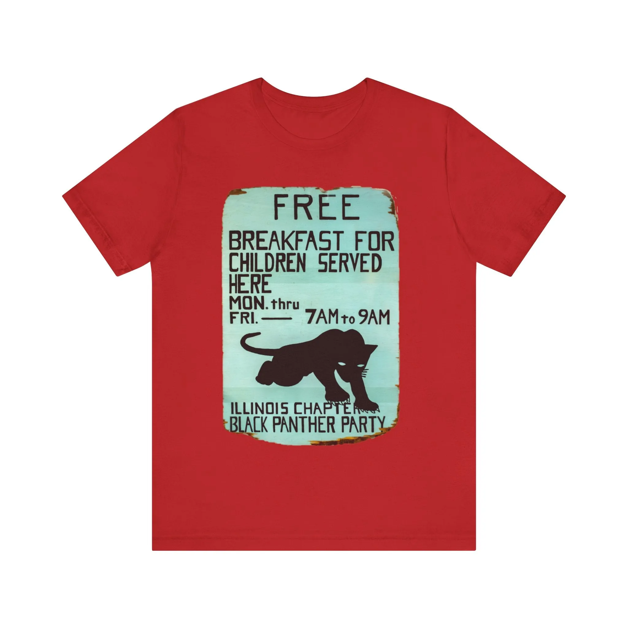 Black Panther Party/Free Breakfast for Children: Unisex Jersey Tee