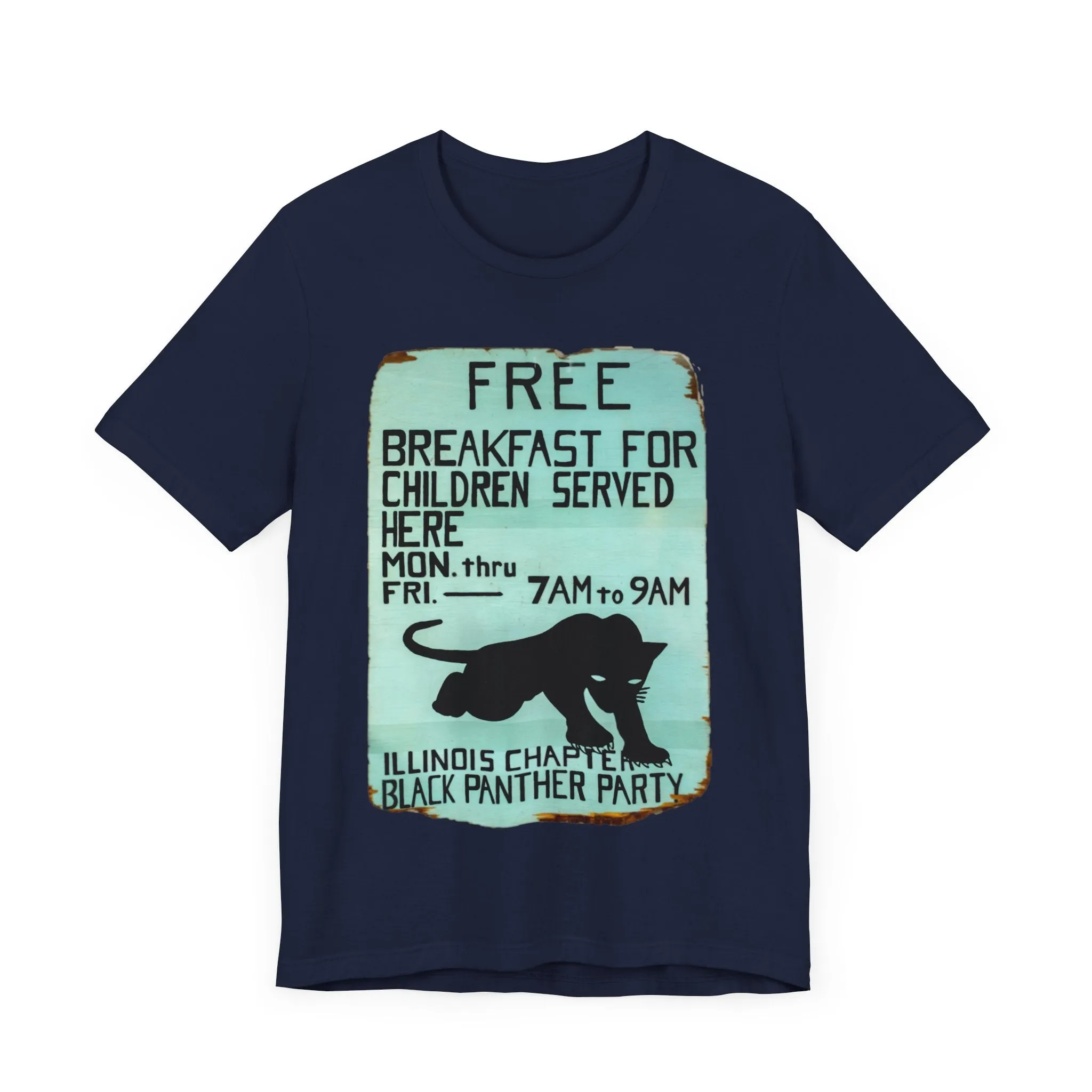Black Panther Party/Free Breakfast for Children: Unisex Jersey Tee