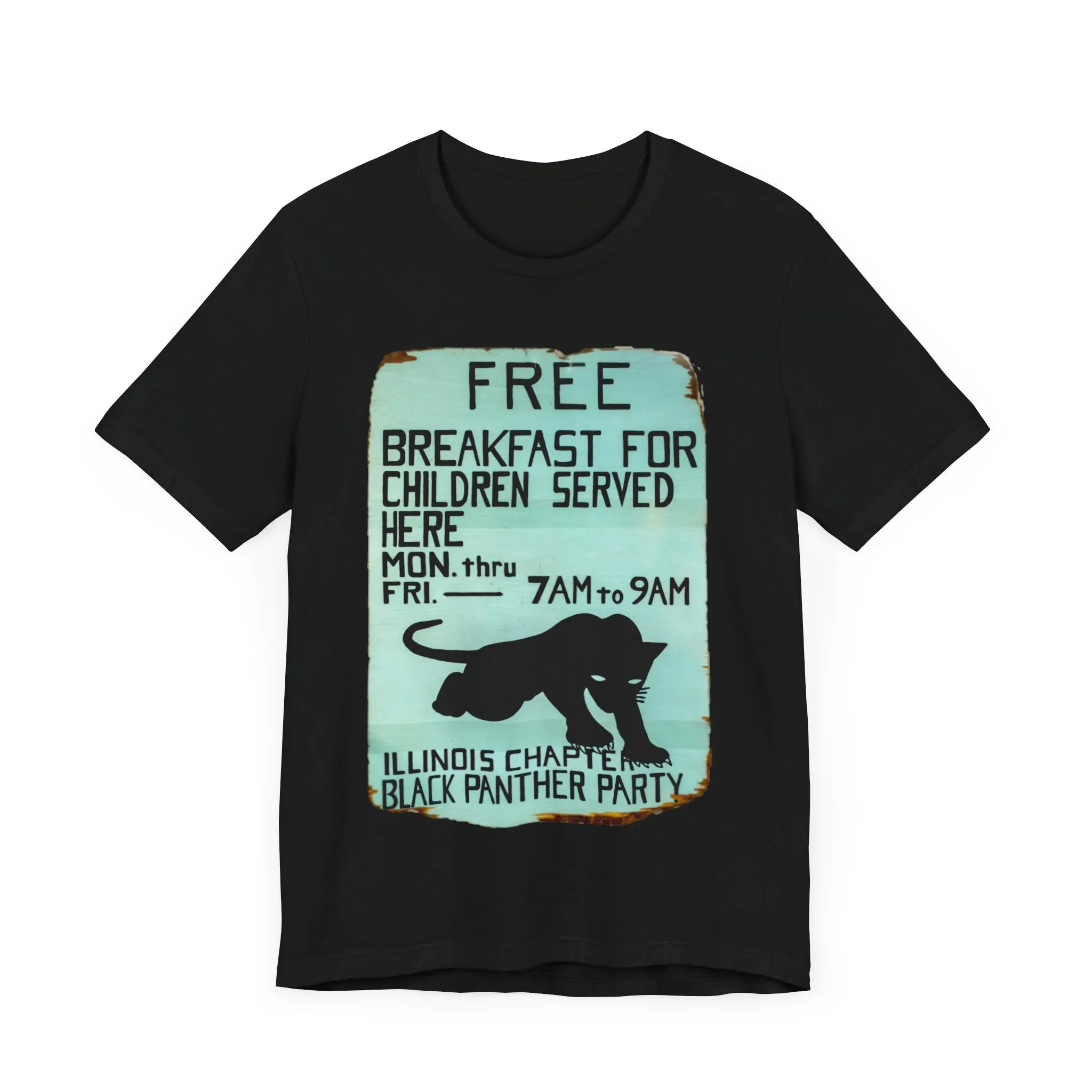 Black Panther Party/Free Breakfast for Children: Unisex Jersey Tee